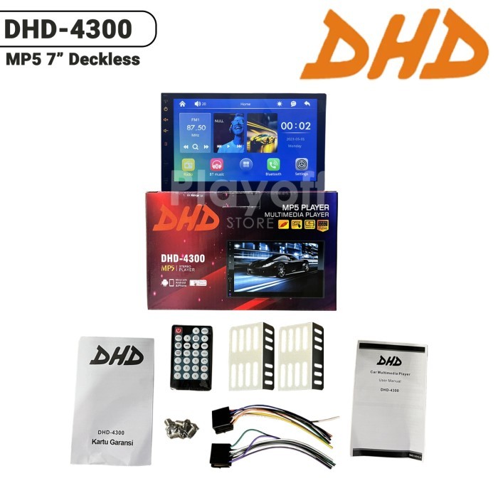 Dhd-4300 Mp5 - Tv Mobil Head Unit Double Din Universal + Mirror Link Original