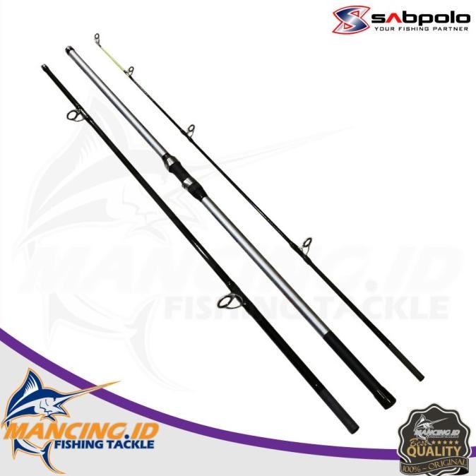 Sabpolo IRIDIUM Joran Pancing Surf Sambung 3 Spinning Rock Fishing
