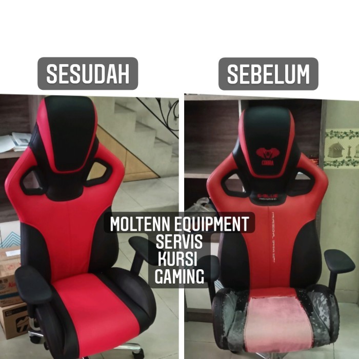 Servis kursi gaming (gaming chair) jakarta/luar kota Moltenn Equipment