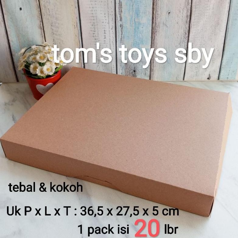 

TERMURAH Box Dus Kotak Kemasan Donat isi 12 Kraft paper 335 gsm full laminasi tahan minyak ( 1pack isi 20 box ) pel-116