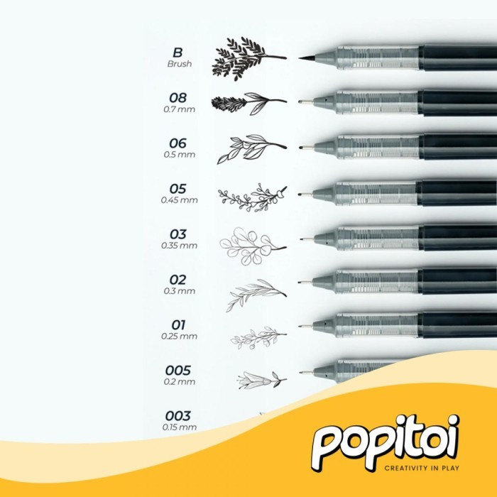 

SALE TERLARIS OHUHU KOHALA LIQUID FINELINER DRAWING PENS 9 PCS PULPEN GAMBAR READYY