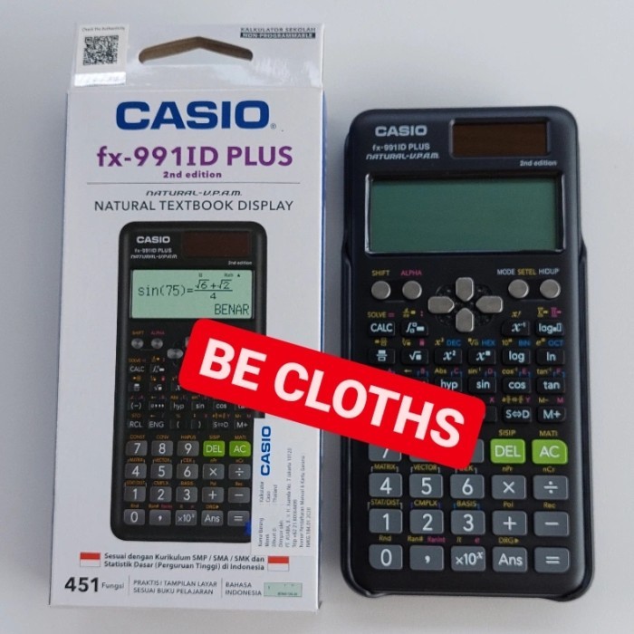 

Casio FX 991 ID Plus Kalkulator Scientific Kuliah Sekolah FX991ID PLUS