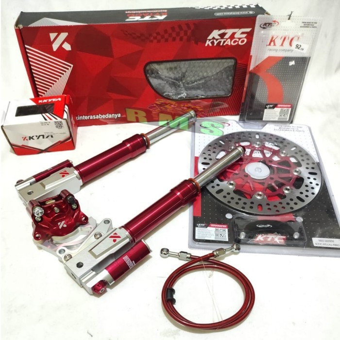 Paket Shock Depan + Kaliper Rem + Disc KTC Mio Fazzio Mio J M3 GT