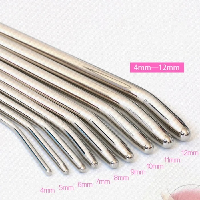 Dijuaaal Alat Sonde Urethra Urethral Sounding Rod Stainless Steel Tipe 7