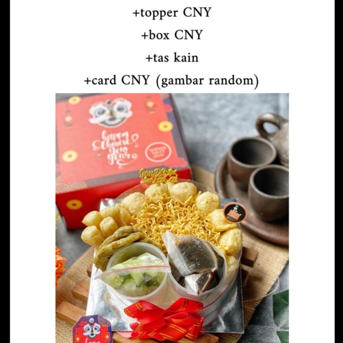 

Pempek Tart Isi 15 Paket Hampers Imlek / Cny Edition Ready
