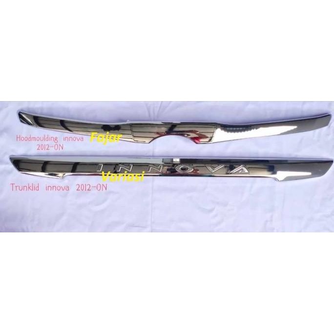 Paket Hood Molding Trunk Lid Innova 2012 - 2013