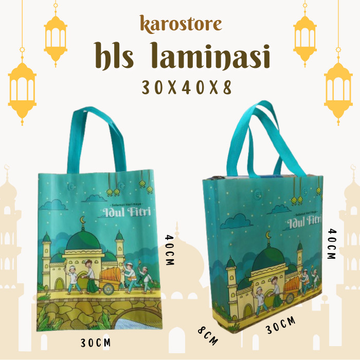 

Tas Lebaran Uk 30X40 Isi (12Pcs) Tas Godiebag Idul Fitri