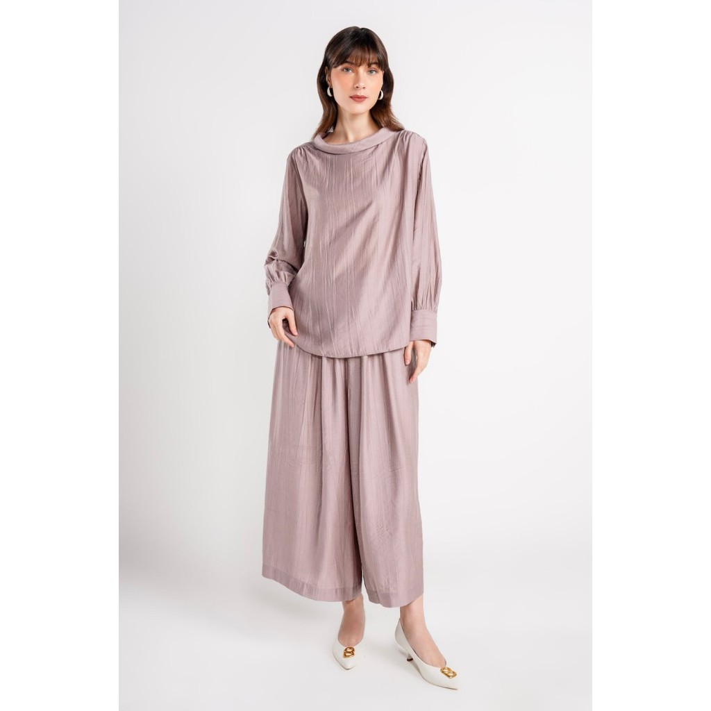 Murah Benang Jarum - Esther Texture Comfy Set - Purple Non COD