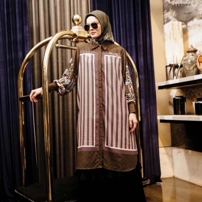 Murah VZ Eunic Top Shirt Dress Tunic Original Vivi Zubedi Non COD