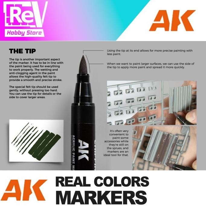 

Promo AK REAL COLORS MARKER SOFT TIPPED MARKER RCM001 - RCM020 COD