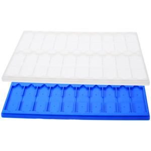 

LabTestKit 2 Pcs Slide Drying Plate Microscope Stand Storage Holder for Slides Plastic Laboratory Rack Brand New