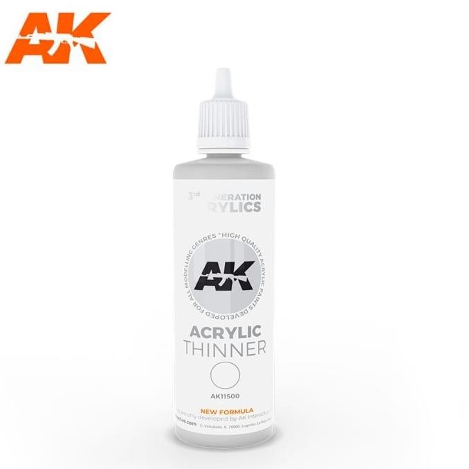 

Promo AK 11500 Acrylic Thinner 100 ml Figure Boardgame Military Paint COD