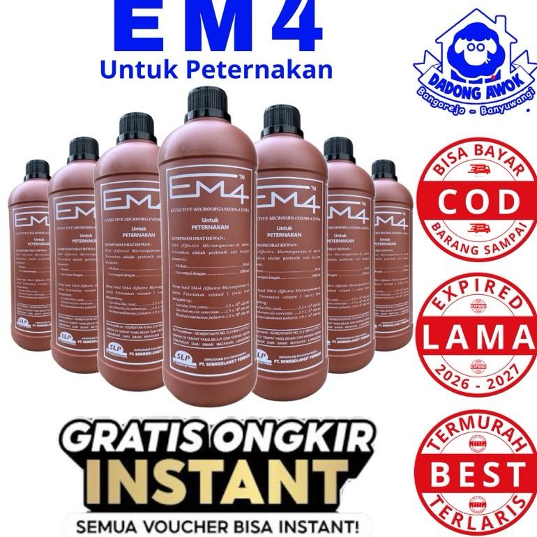 uk-75 EM4 PETERNAKAN 1 LITER - EM4 COKLAT - EM4 AYAM - Probiotik - EM4 PERTANIAN - EM4 KOMPOS - EM4 