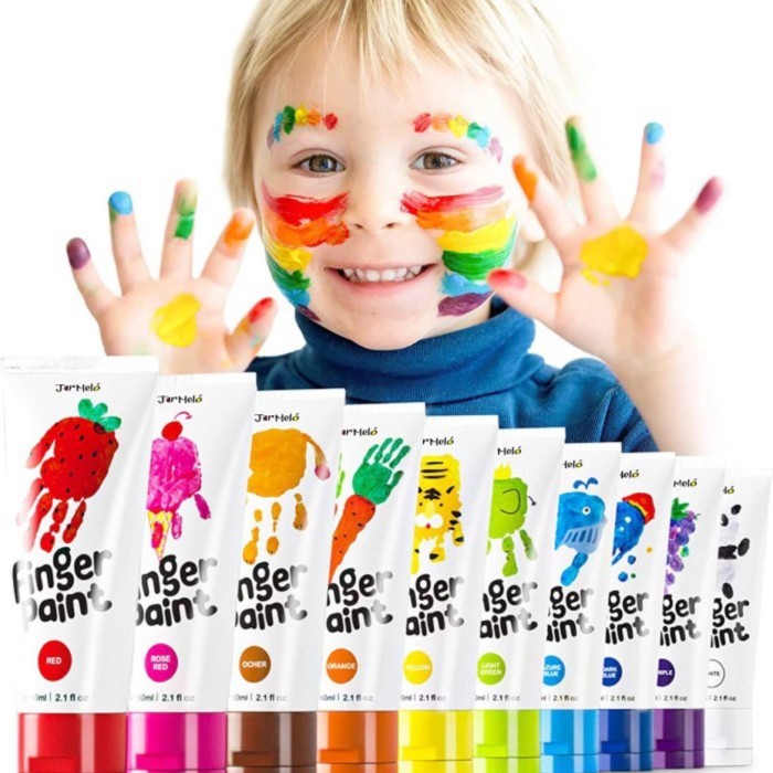 

TERBARU [Original] Jar Melo Finger Paint Non Toxic Washable