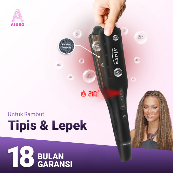 Aiueo Catokan Genteng Aiueo 9940 Alat Keriting Rambut Gelombang