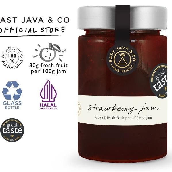 

Eat Java Co Trawberry Jam 250 G Elai Troberi