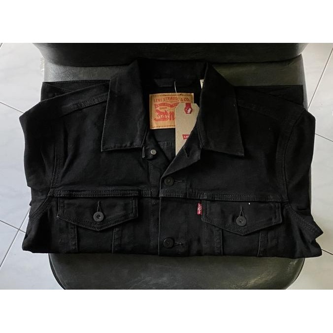 LEVIS TRUCKER JACKET ORIGINAL BLACK 72334-0223 STOK TERBATAS