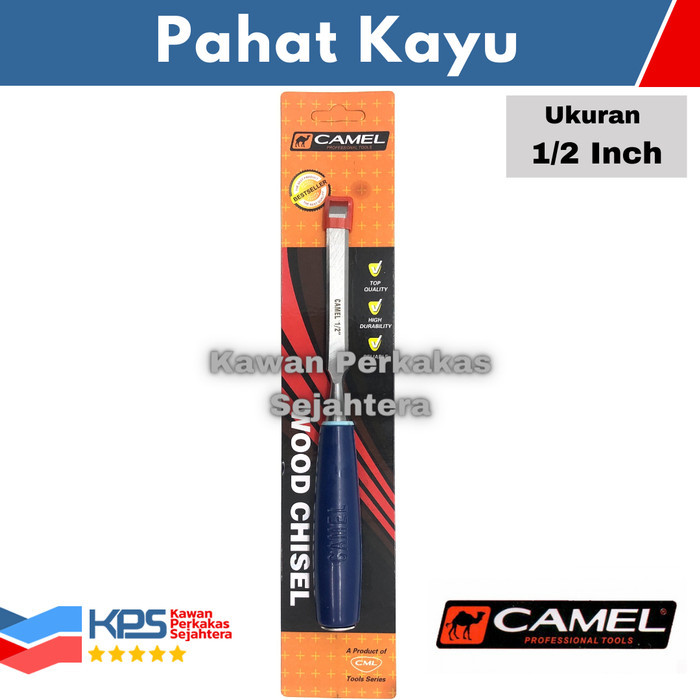 

CAMEL Pahat Kayu Gagang Fiber 1/2" In Inch Tatah Kayu Wood Chisel