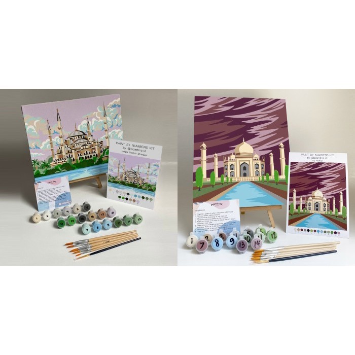 

HOT SALE! Paint by Numbers Kit: Hagia Sophia Mosque Paint Inc. ID Lebaran