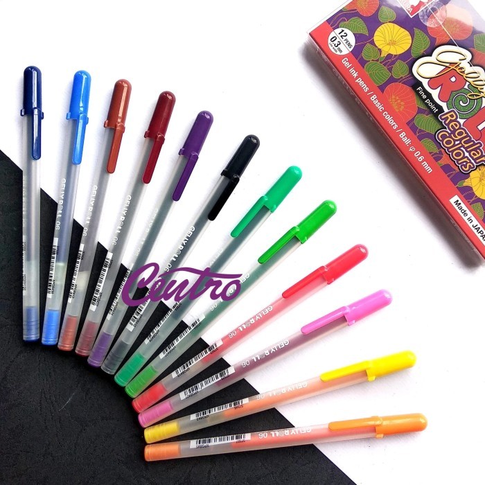 

TERMURAH Sakura Gelly Roll Pen Fine Point Classic Regular Colors Set 12 Colour