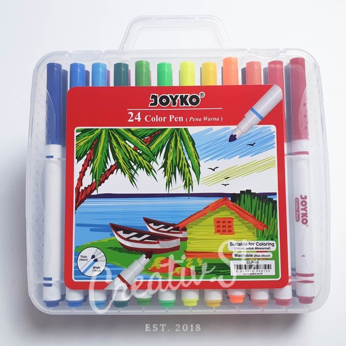 

TERMURAH Color pen Pulpen Warna 24 Warna Joyko Spidol CLP-05