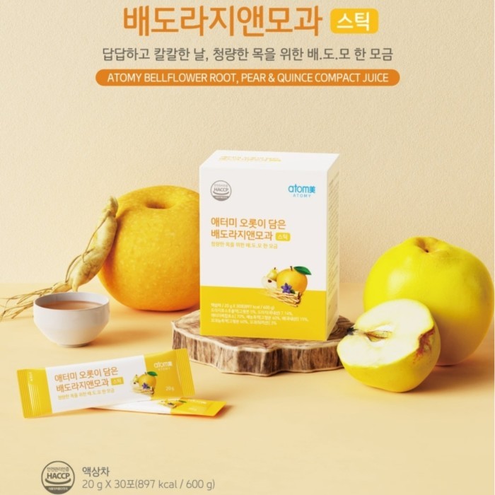 

Atomy Bellflower Root, Pear & Quince Juice Isi 30 sachet
