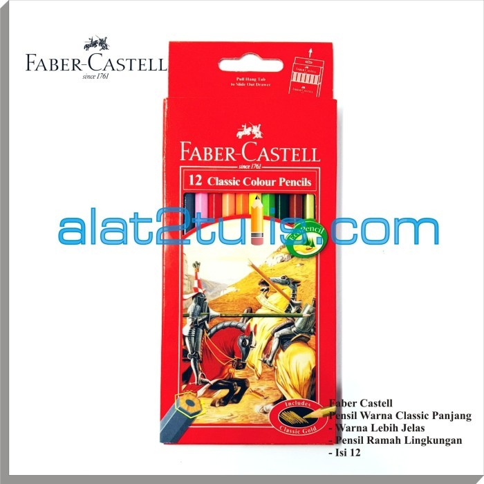 

HRG DISKON Faber Castell 12 Classic Colour Pencils - Pensil Warna Panjang