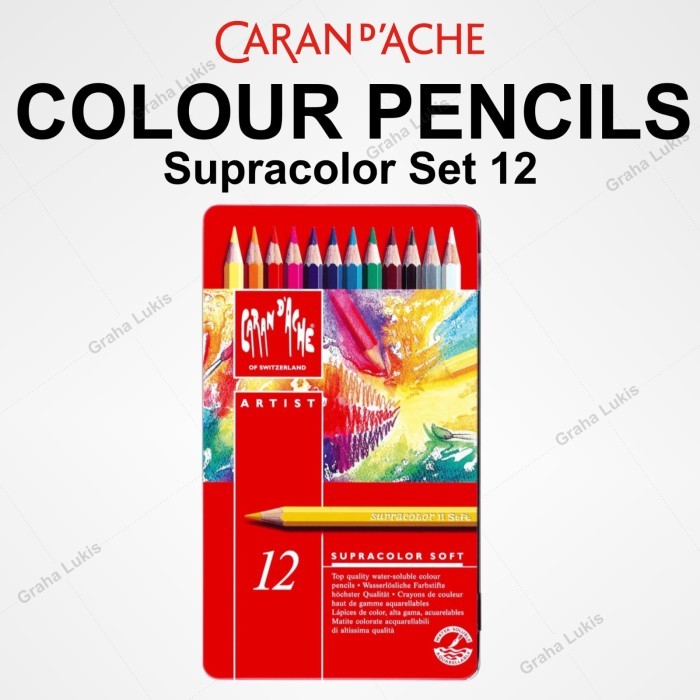 

JUAL Carandache Caran D'ache Supracolor set 12