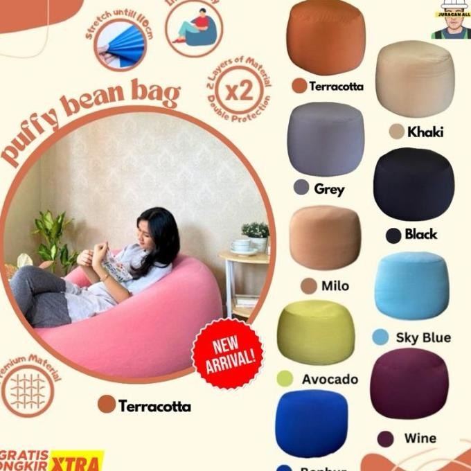 BEAN BAG/PUFFY BEAN BAG/BEAN BAG PLUS ISI/SQUISHY BEAN BAG