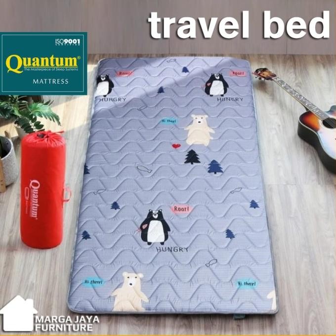 Kasur Lipat Quantum Travel Bed 80 cm gulung lantai matras