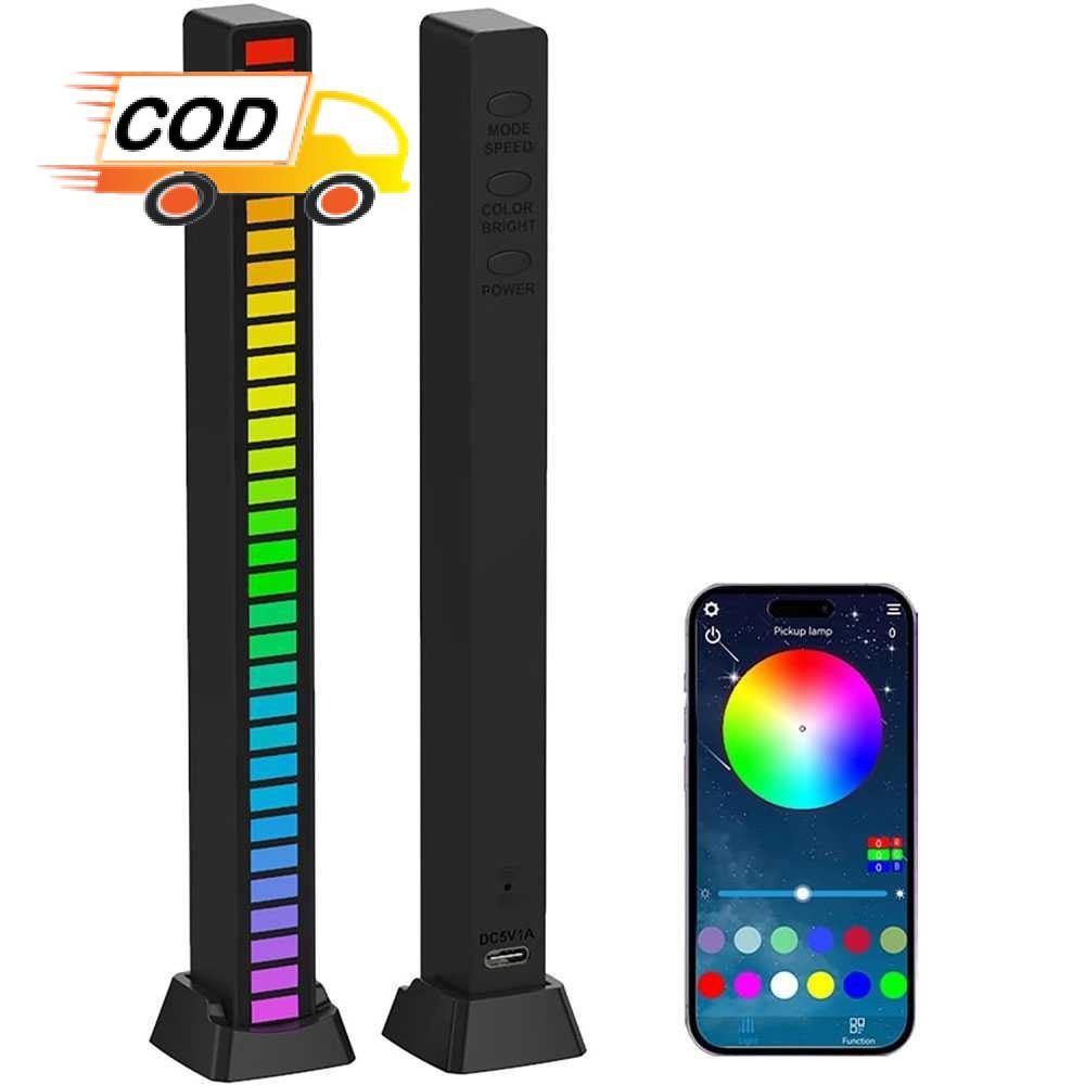 Lampu Musik Sensor Suara LED RGB Bar Strip Sound Rhythm Light USB 32 Dekorasi Pesta