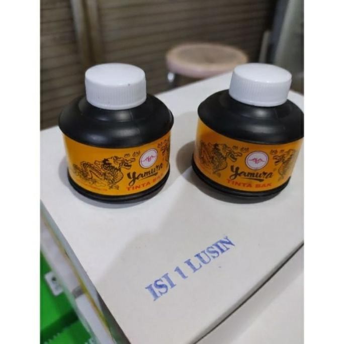 TERBARU Satu Dus Mangsi Cair Cina Tinta Cair Bak Pena Celup Tutul Yamura Tinta Cina Tinta Bak Mangsi