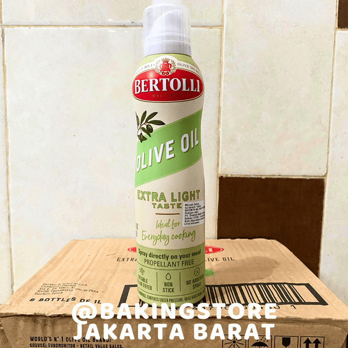 

Bertolli Spray Extra Light Olive Oil 145 Ml Minyak Zaitun