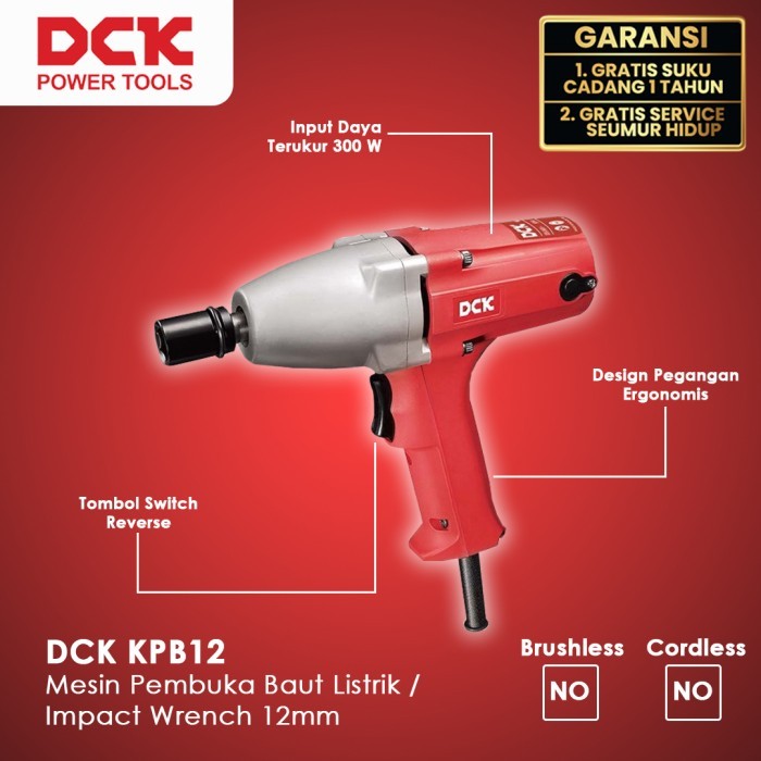 DCK KPB12 Mesin Pembuka Baut Listrik / Impact Wrench