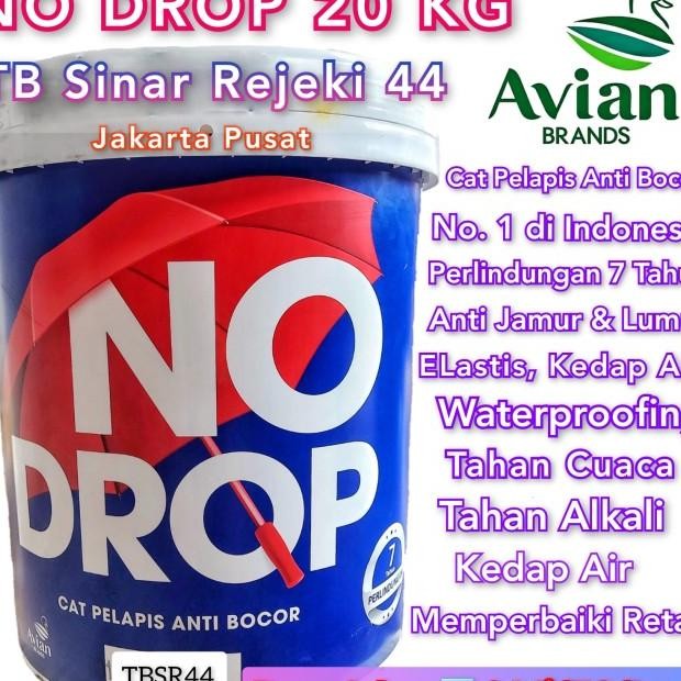No Drop Pail 20 G Warna Abu Abu Putih Cat Pelapi Anti Bocor Nodrop