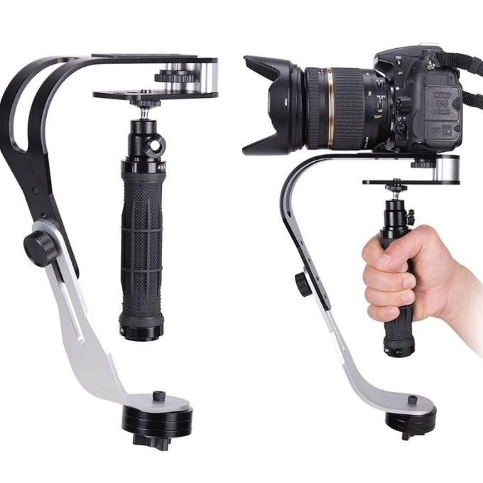 Handheld Video Stabilizer Steady Cam Gimbal Camera Anti Shake Hp Gopro Original Dan Terpercaya