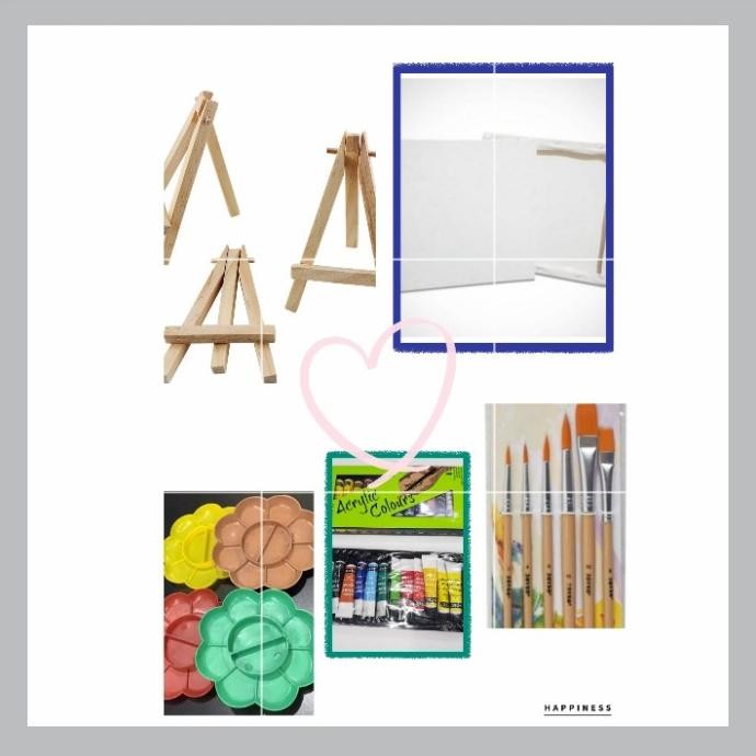 

PAKET MURAH! Kanvas Lukis 20x20
