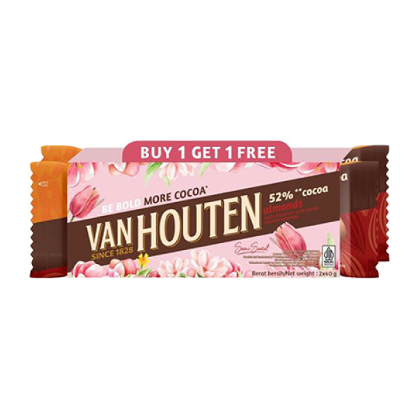 

VANHOUTEN 52% COCOA VPACK 2X40 GR