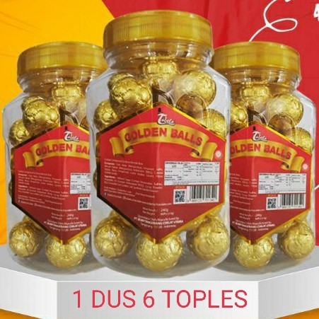 

Coklat Tobelo Golden Balls 1 Dus ( 6 toples @ isi 40 pcs )