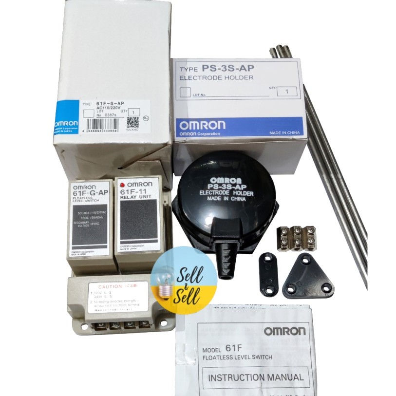 1 SET MURAH Water Level Control Omron 61F-G-AP / WLC Omron 61FGAP