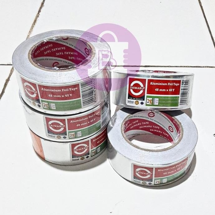 

LAKBAN ALUMUNIUM FOIL DAIMARU | 40 YARD | ISOLATIF PEREKAT | ISOLASI ASLI