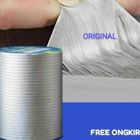 

LAKBAN ANTI BOCOR ALUMINUM FOIL WATERPROOF ADHESIVE TAPE15CM X 5 METER ASLI