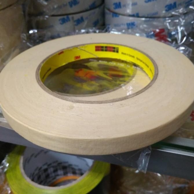 

MASKING TAPE 3M 232 / LAKBAN KERTAS HIGH TEMPERATUR 12MM X 50 METER ASLI
