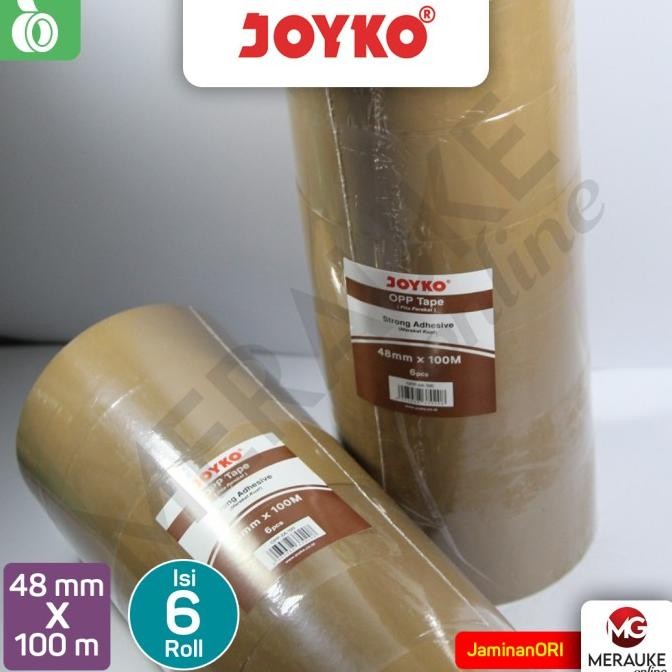 

OPP LAKBAN COKLAT JOYKO 2A-100 48 MM X 100 M (1 SLOP: 6 ROL) ASLI