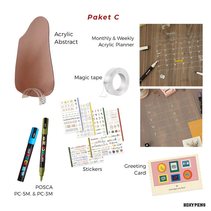 

PROMO Boxypens Abstract Acrylic Package - C
