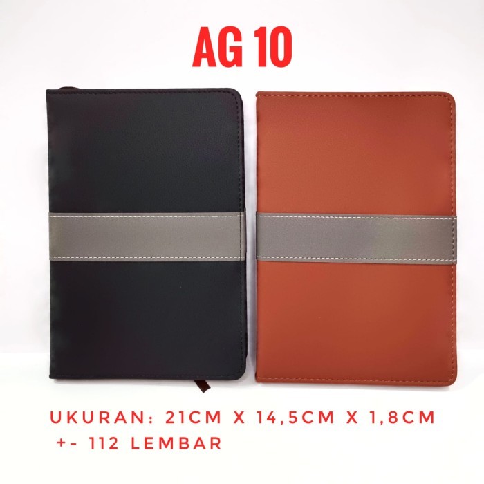 

DISKON Ag 10 Agenda kulit, block note, notebook, agenda souvenir