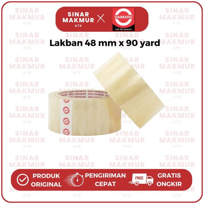 

OPP TAPE/LAKBAN/PEREKAT TRANSPARAN/COKLAT 48MMX90YARD DAIMARU (SLOP) ASLI