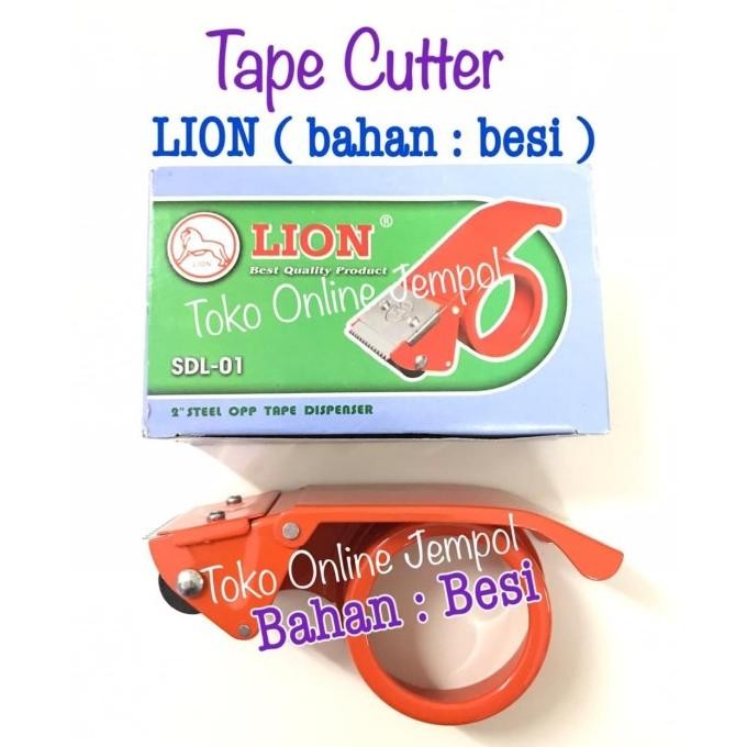 

BESI RUMAH LAKBAN TAPE CUTTER DISPENSER LION SDL01 SDL-01 ATK0943LN ASLI