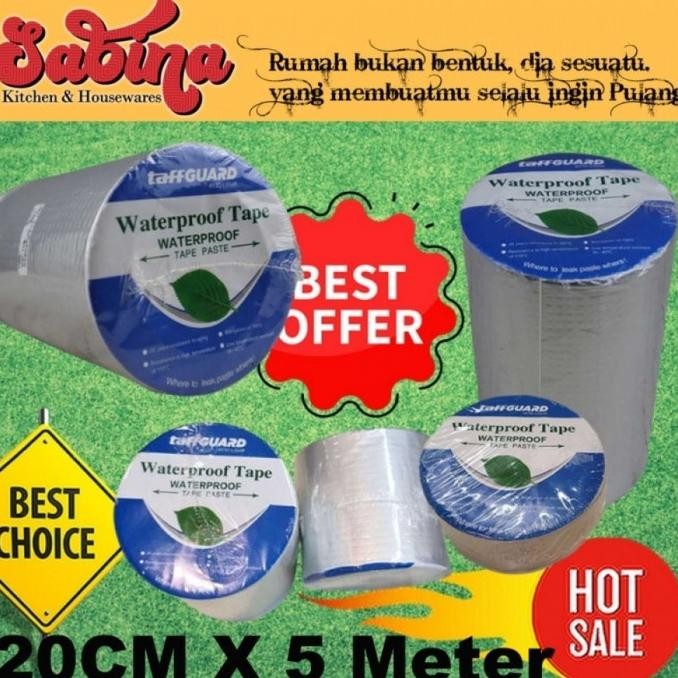 

LAKBAN ALUMINUM FOIL TAPE 20CMX5M WATERPROOF ADHESIVE TAHAN PANAS ASLI