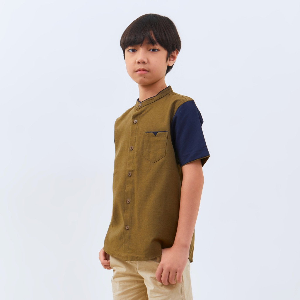 Koko Anak Bju Kancing Lakilaki Dewasa Lengan Panjang Pendek Madinah Baju Bocah Tanggung Cowo Hem Nga